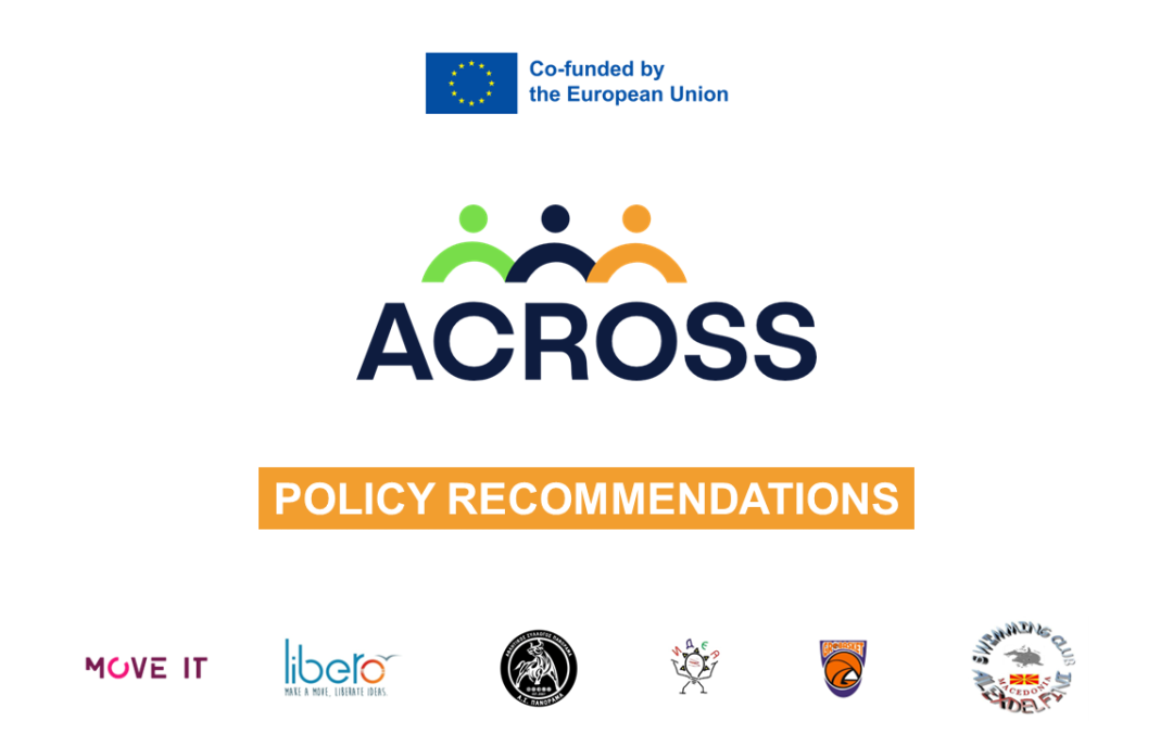 Preporuke u vezi sa politikom za „ACROSS: Povezivanje i revitalizacija kroz sport“